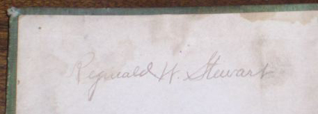 Reginald W. Stewart Signature