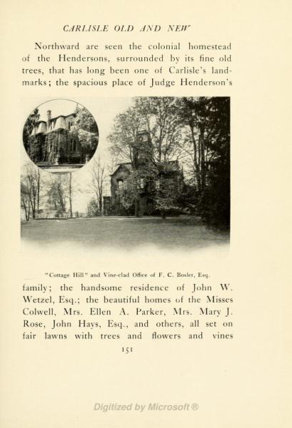 Cottage Hill circa 1905