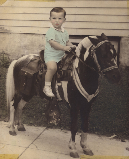 Lou @ age 2 on a pony